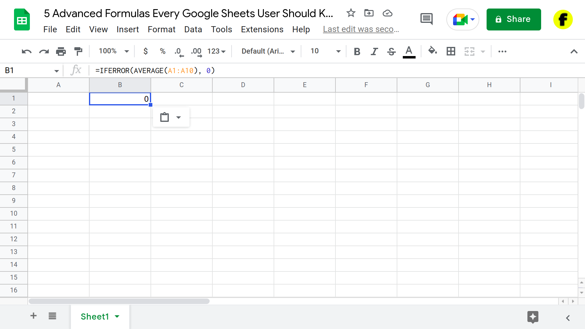 5 Advanced Formulas Every Google Sheets User Should Know – Factober