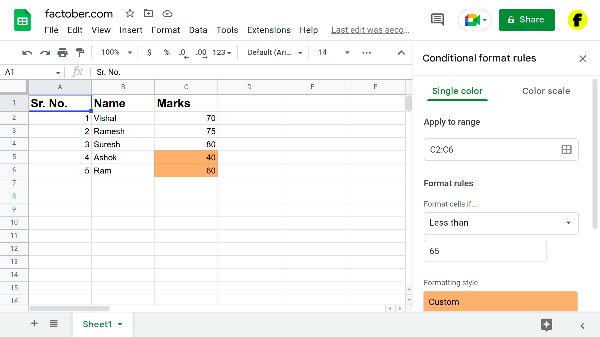 How to Use Conditional Formatting in Google Sheets: A Step-by-Step Guide