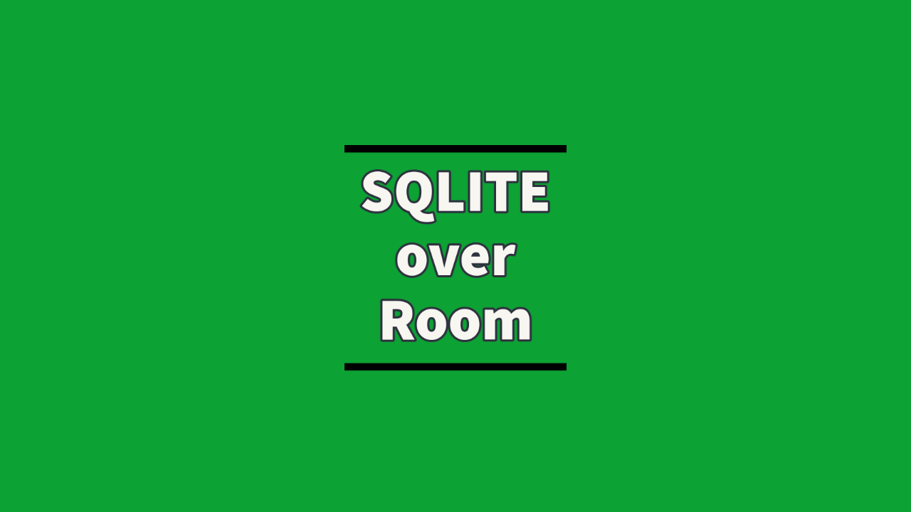 When To Choose A Simple SQLite Approach Over A More Complex Room Database?
